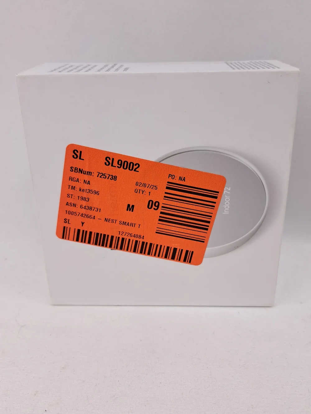 Google Round Battery-Powered Thermostat - White